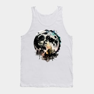 Moon Watercolor Tank Top